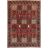 Vintage Bakhtiari Patchwork Oriental Handmade Wool Persian Area Rug - 9'10" x 6'10"