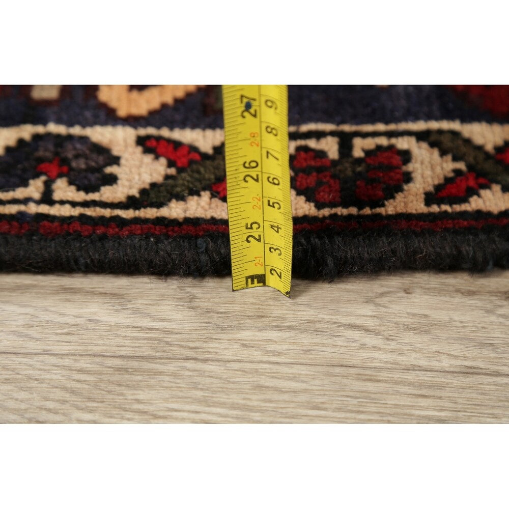 Vintage Bakhtiari Patchwork Oriental Handmade Wool Persian Area Rug - 9'10" x 6'10"