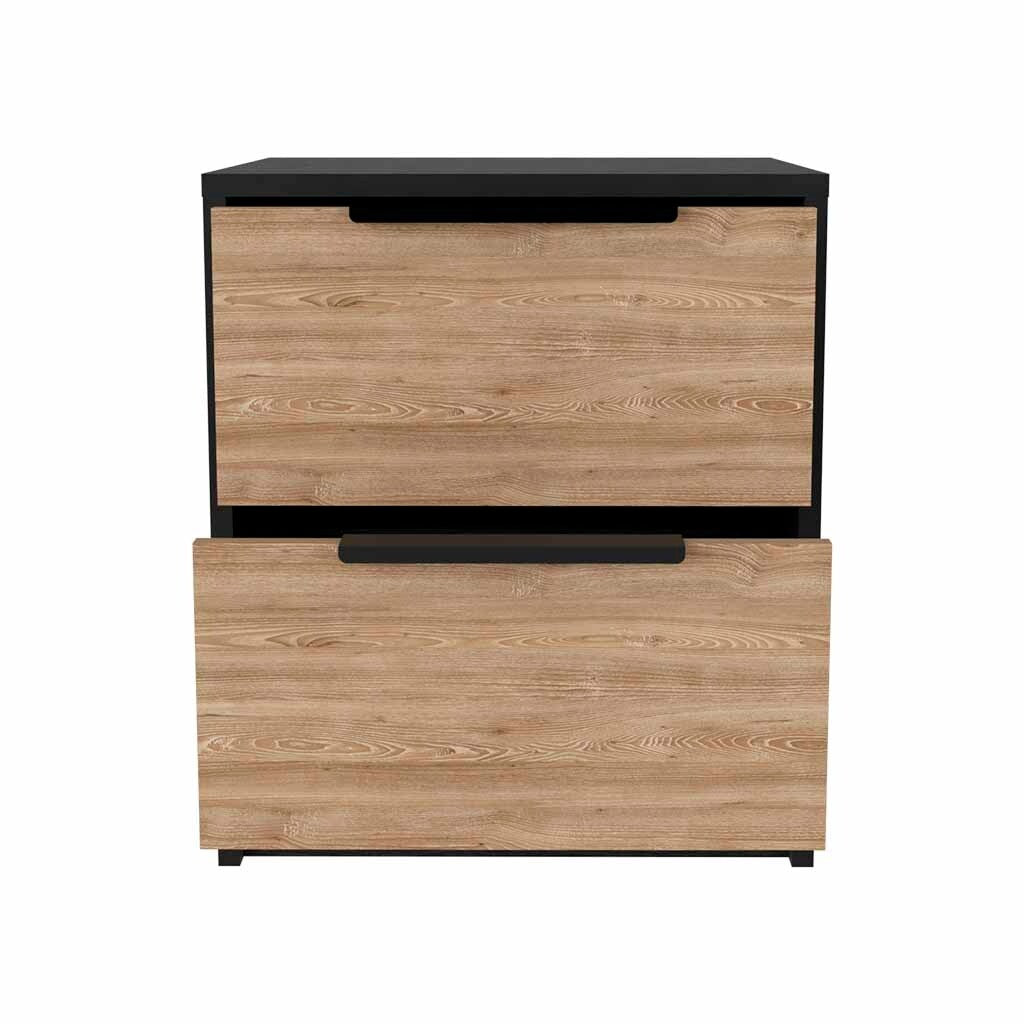 Vintage Bedroom Nightstand With Two Drawers