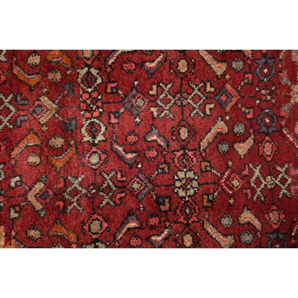 Vintage Bidjar Tribal Oriental Hand Knotted Wool Persian Area Rug - 6'5" x 4'7"