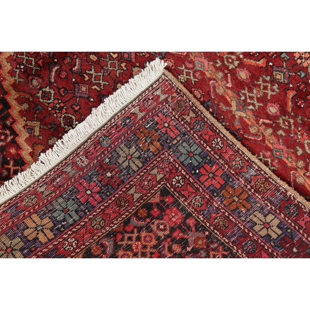 Vintage Bidjar Tribal Oriental Hand Knotted Wool Persian Area Rug - 6'5" x 4'7"