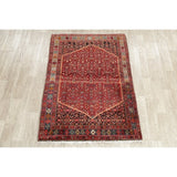 Vintage Bidjar Tribal Oriental Hand Knotted Wool Persian Area Rug - 6'5" x 4'7"