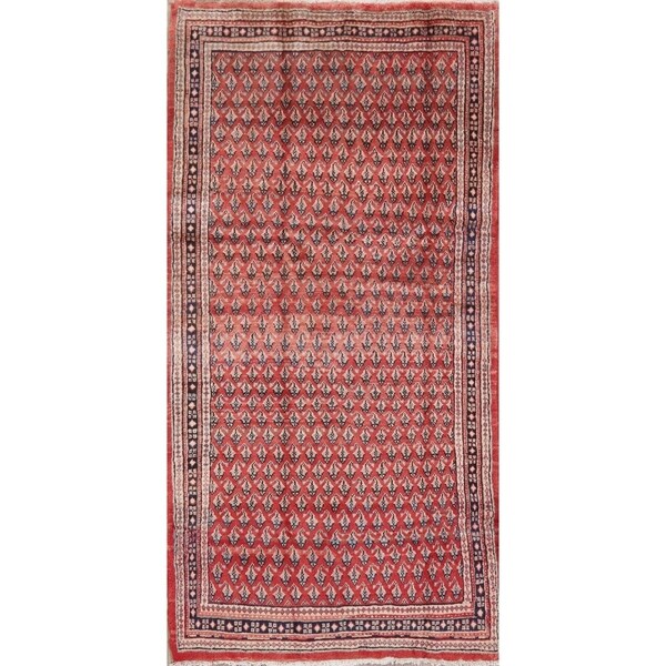 Vintage Botemir Carpet Hand Knotted Wool Persian Traditional Rug - 8'1" x 4'1" Runner