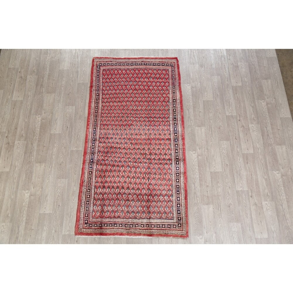 Vintage Botemir Carpet Hand Knotted Wool Persian Traditional Rug - 8'1" x 4'1" Runner