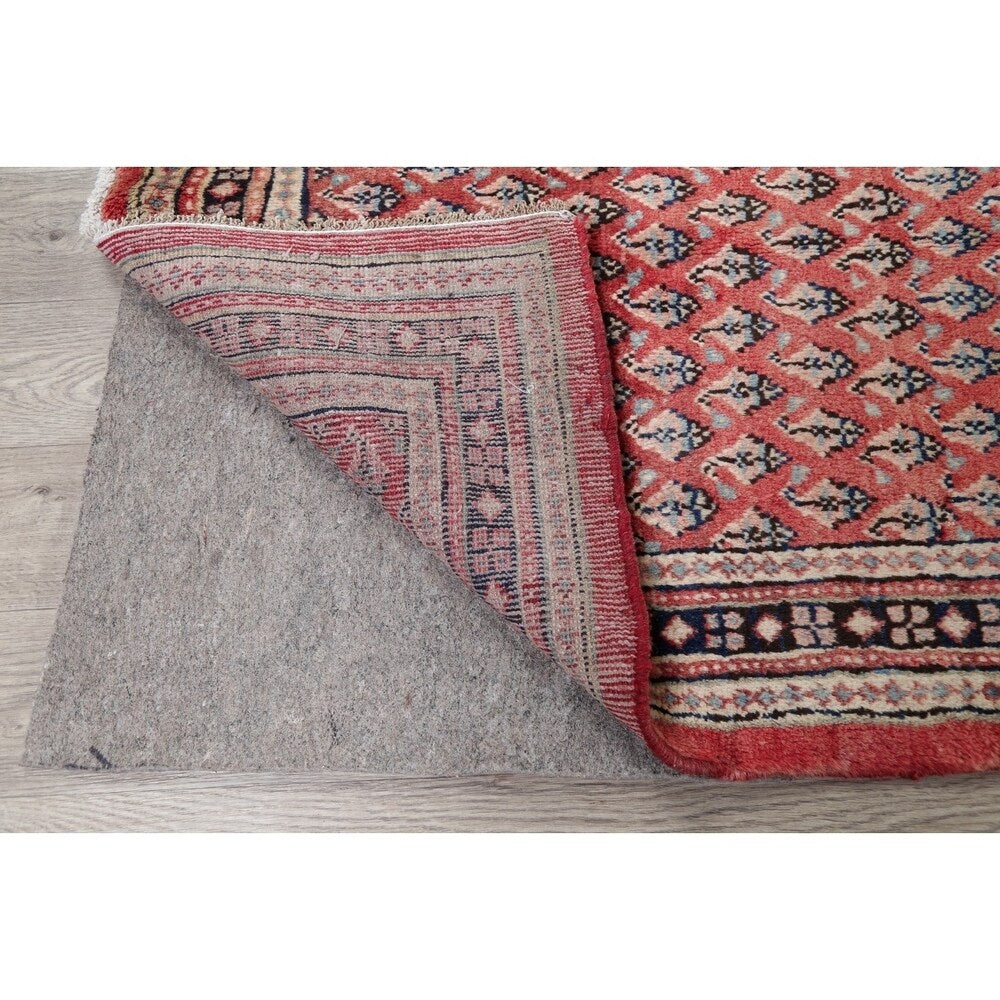 Vintage Botemir Carpet Hand Knotted Wool Persian Traditional Rug - 8'1" x 4'1" Runner