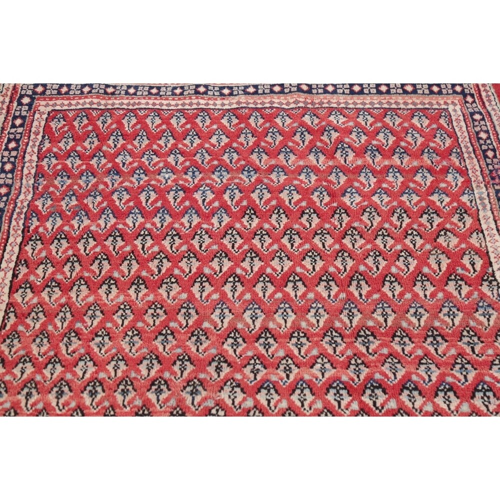 Vintage Botemir Carpet Hand Knotted Wool Persian Traditional Rug - 8'1" x 4'1" Runner