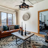 36- inch Ceiling Fan with Light and Remote Control