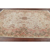 Vintage Decorative Floral Oushak Oriental Area Rug Wool Handmade - 7' 2" x 10' 10"
