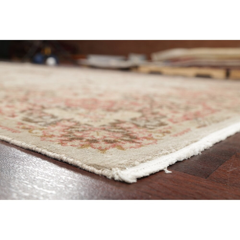 Vintage Decorative Floral Oushak Oriental Area Rug Wool Handmade - 7' 2" x 10' 10"