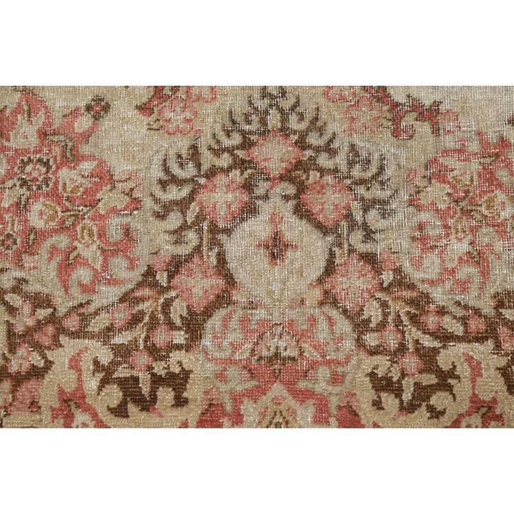 Vintage Decorative Floral Oushak Oriental Area Rug Wool Handmade - 7' 2" x 10' 10"