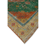 Noori Rug Vintage Distressed Overdyed Briggebam Green/Gold Rug - 9'2" x 12'8"