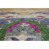 Vintage Distressed Overdyed EmmaRae Beige/Blue Rug