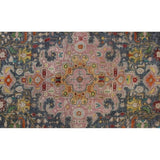 Vintage Distressed Overdyed Taron Grey/Purple Rug