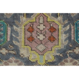 Vintage Distressed Overdyed Taron Grey/Purple Rug