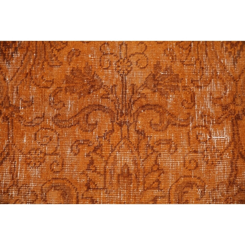 Vintage Distressed Tabriz Oriental Hand Knotted Wool Persian Area Rug - 10'5" x 8'10"