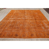 Vintage Distressed Tabriz Oriental Hand Knotted Wool Persian Area Rug - 10'5" x 8'10"