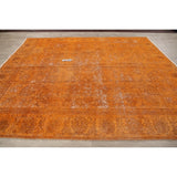 Vintage Distressed Tabriz Oriental Hand Knotted Wool Persian Area Rug - 10'5" x 8'10"