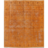 Vintage Distressed Tabriz Oriental Hand Knotted Wool Persian Area Rug - 10'5" x 8'10"