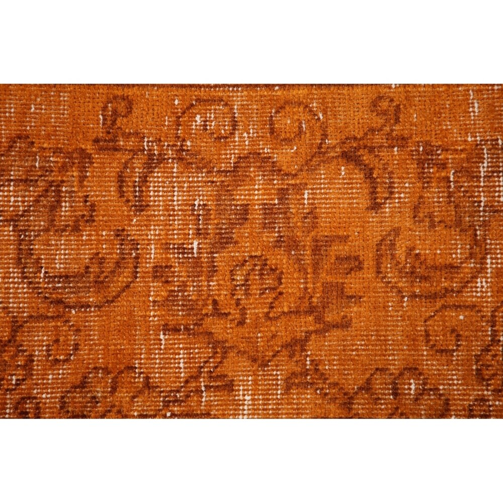 Vintage Distressed Tabriz Oriental Hand Knotted Wool Persian Area Rug - 10'5" x 8'10"