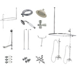Kingston Brass Vintage Down Spout Clawfoot Tub Faucet Package