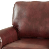 Vintage Elegant PU Upholstered Armchair, For Indoor Use