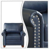 Vintage Elegant PU Upholstered Armchair, For Indoor Use