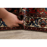 Vintage Floral Bakhtiari Persian Area Rug Wool Hand-knotted Carpet - 4'3" x 6'6"