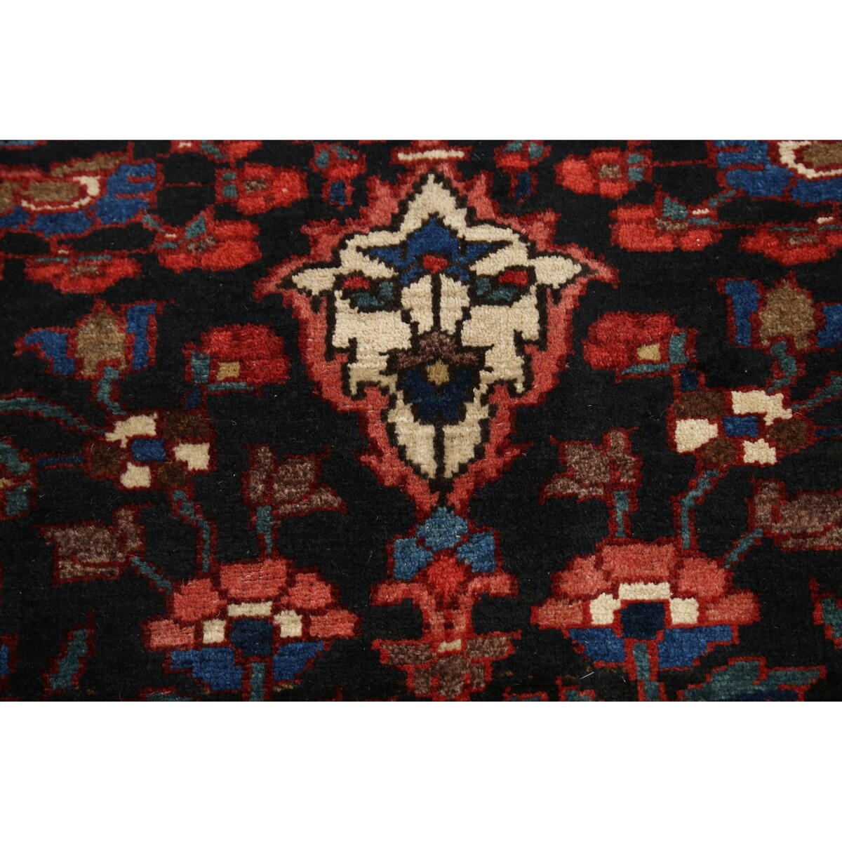 Vintage Floral Bakhtiari Persian Area Rug Wool Hand-knotted Carpet - 4'3" x 6'6"