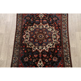 Vintage Floral Bakhtiari Persian Area Rug Wool Hand-knotted Carpet - 4'3" x 6'6"