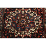 Vintage Floral Bakhtiari Persian Area Rug Wool Hand-knotted Carpet - 4'3" x 6'6"