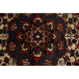Vintage Floral Bakhtiari Persian Area Rug Wool Hand-knotted Carpet - 4'3" x 6'6"