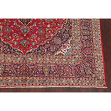 Vintage Floral Kashan Oriental Persian Area Rug Wool Hand-Knotted - 7'11" x 11'2"