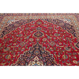 Vintage Floral Kashan Oriental Persian Area Rug Wool Hand-Knotted - 7'11" x 11'2"