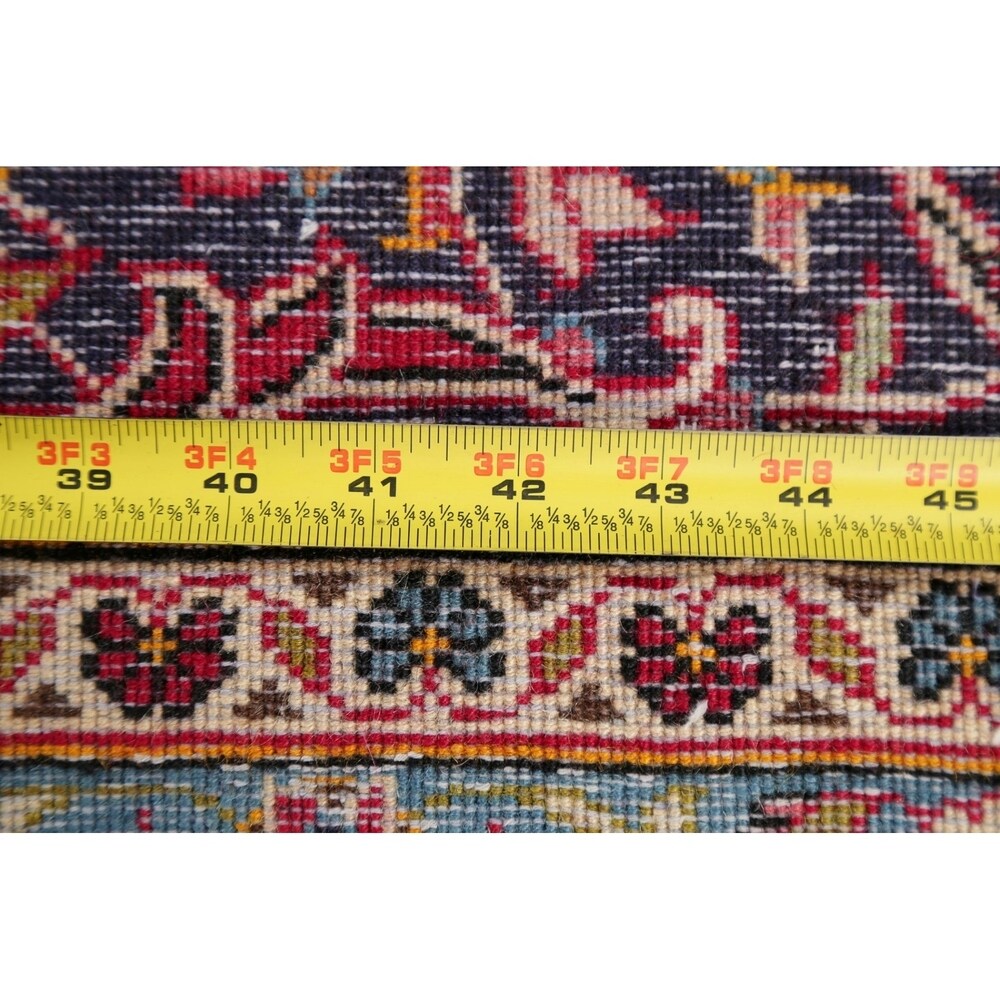 Vintage Floral Kashan Oriental Persian Area Rug Wool Hand-Knotted - 7'11" x 11'2"