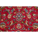 Vintage Floral Kashan Oriental Persian Area Rug Wool Hand-Knotted - 7'11" x 11'2"