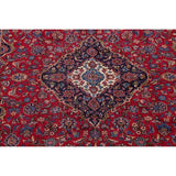 Vintage Floral Medallion Kashan Persian Oriental Area Rug Handmade - 9'8" x 13'2"
