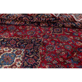 Vintage Floral Medallion Kashan Persian Oriental Area Rug Handmade - 9'8" x 13'2"