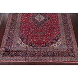 Vintage Floral Medallion Kashan Persian Oriental Area Rug Handmade - 9'8" x 13'2"