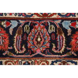 Vintage Floral Red Kashmar Persian Area Rug Handmade Wool Carpet - 9'7" x 12'9"