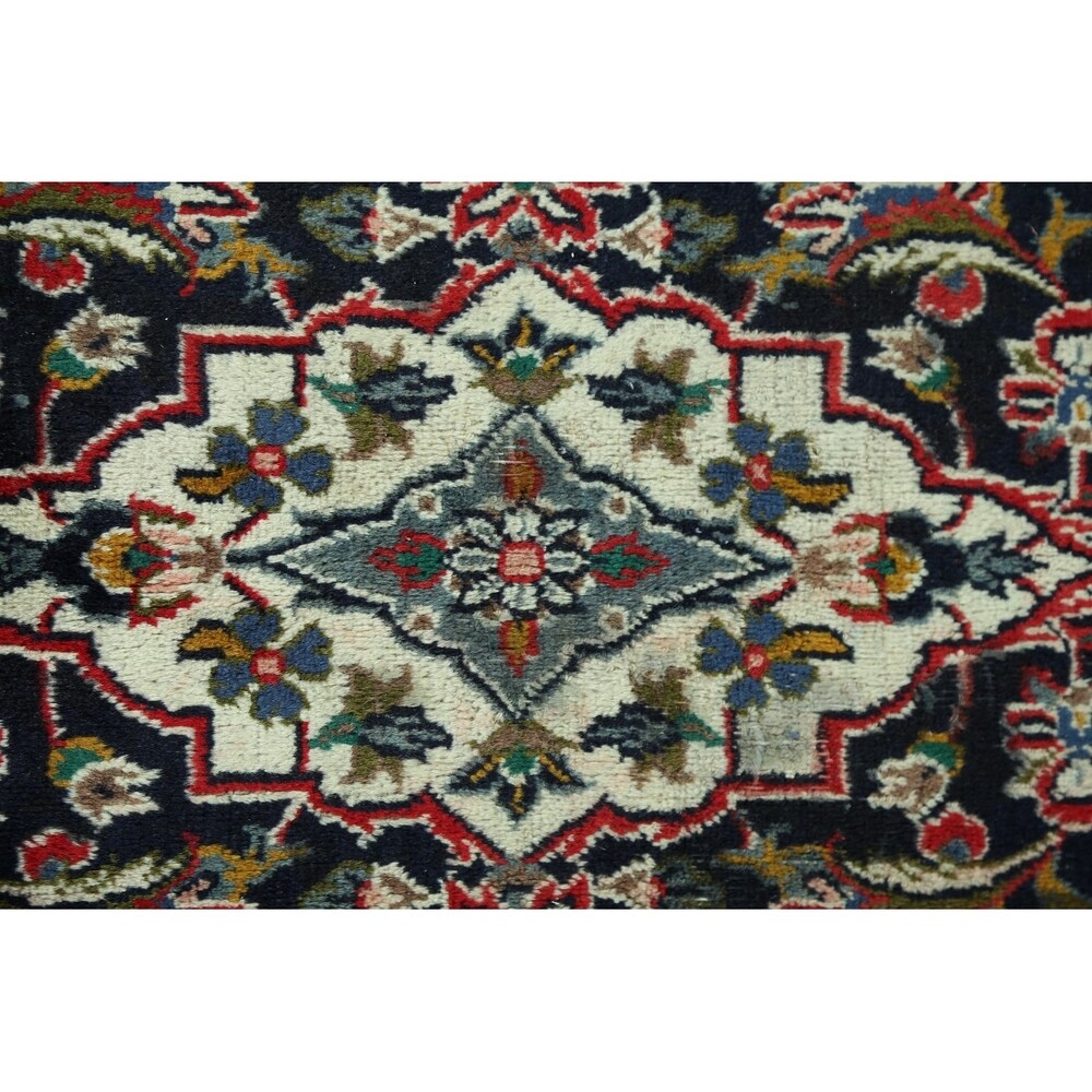 Floral Mashad Persian Home Decor Area Rug Handmade Wool Carpet - 6'6" x 9'4"