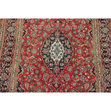 Floral Mashad Persian Home Decor Area Rug Handmade Wool Carpet - 6'6" x 9'4"