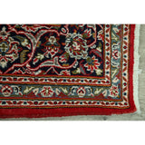 Floral Mashad Persian Home Decor Area Rug Handmade Wool Carpet - 6'6" x 9'4"