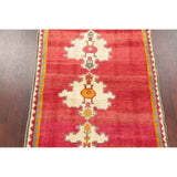 Vintage Gabbeh Geometric Hand Knotted Wool Oriental Persian Area Rug - 4'7" x 3'8"