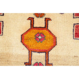 Vintage Gabbeh Geometric Hand Knotted Wool Oriental Persian Area Rug - 4'7" x 3'8"