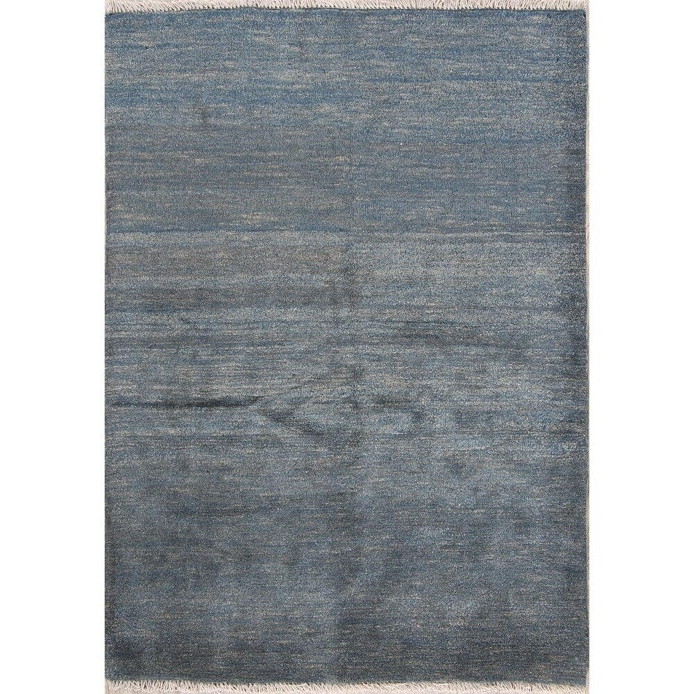 Vintage Gabbeh Modern Solid Handmade Wool Persian Area Rug - 5'1" x 3'8"
