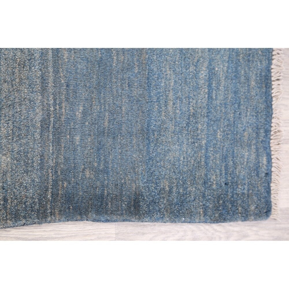 Vintage Gabbeh Modern Solid Handmade Wool Persian Area Rug - 5'1" x 3'8"