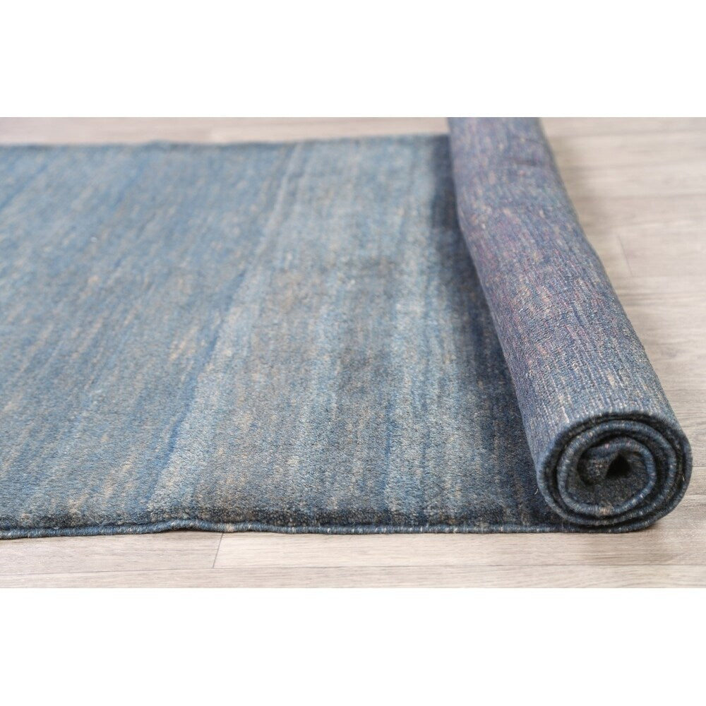 Vintage Gabbeh Modern Solid Handmade Wool Persian Area Rug - 5'1" x 3'8"