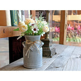 Vintage Galvanized Milk Can Country Metal Jug for