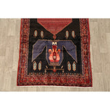 Vintage Geometric Bidjar Persian Runner Rug Hand-Knotted Carpet - 4'3" x 9'0"