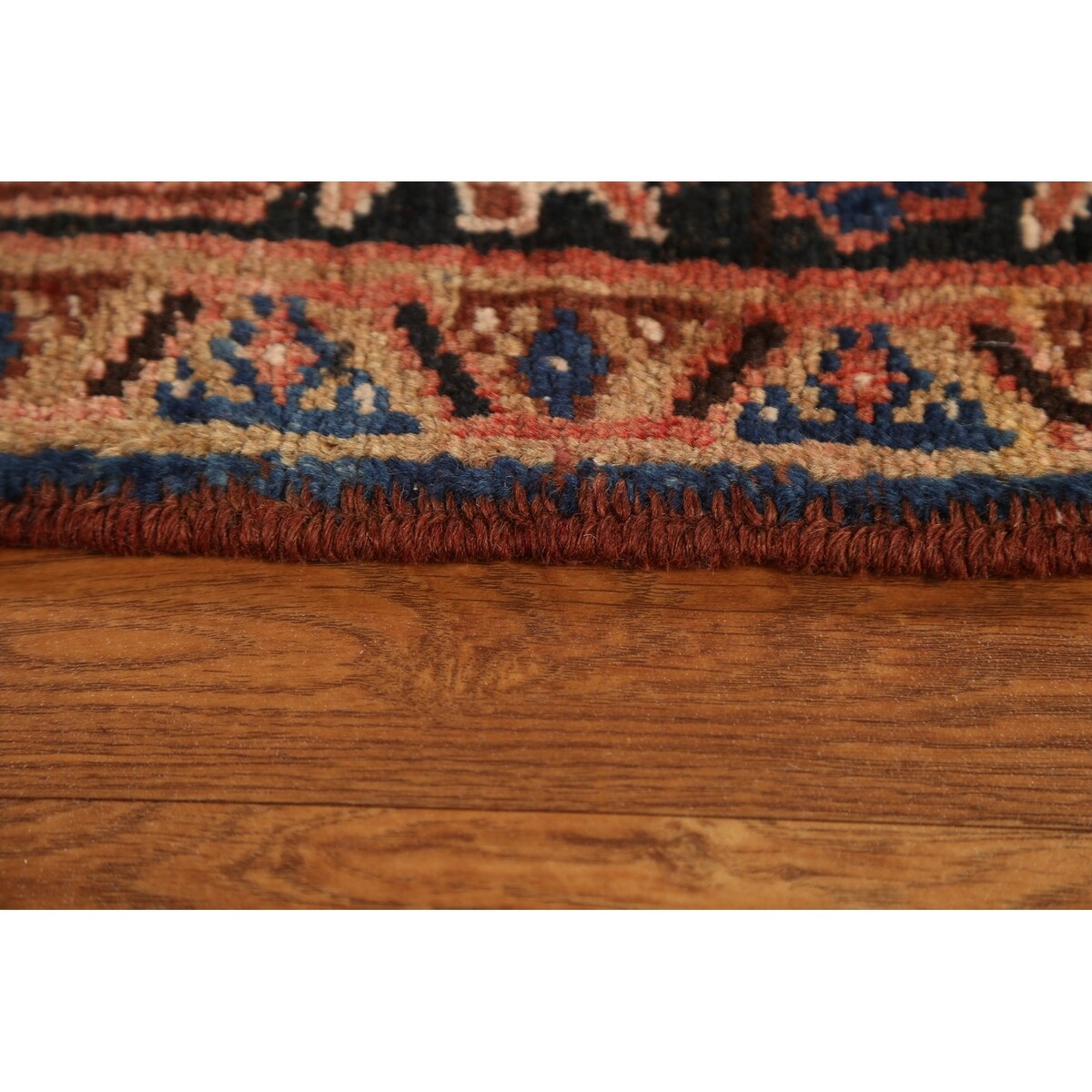 Vintage Geometric Heriz Persian Traditional Wool Area Rug Hand-knotted - 8'7" x 10'9"
